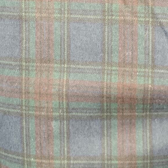 DEPARTMENT FIVE Size 35 Navy Burgundy Plaid Cotton Blend Casual Pants - Picture 2 of 6